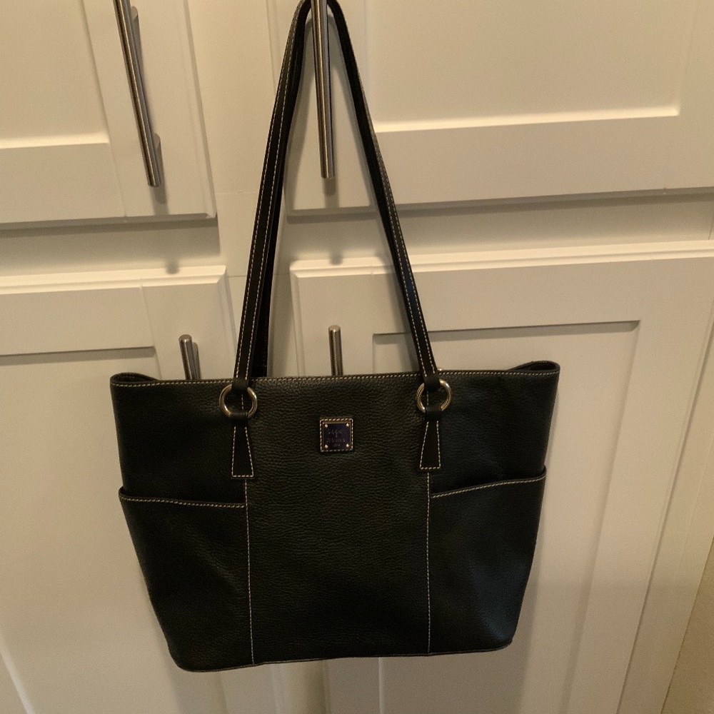 Dooney & Bourke Black Pebble Grain Leather Bag